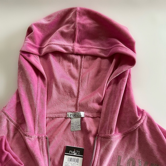 Rue21 Long Sleeve Pink Love Hoodie Size S - Picture 3 of 7